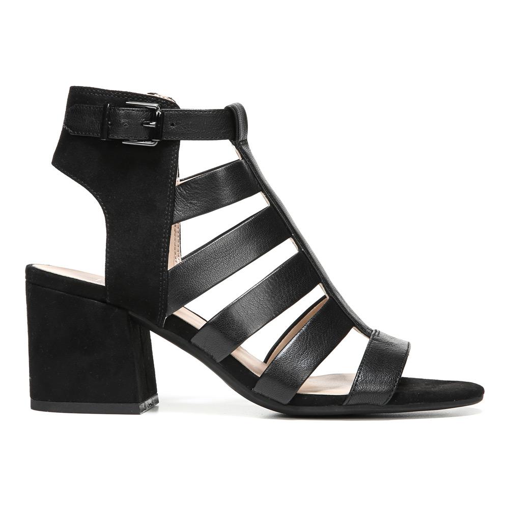 franco sarto black strappy sandals